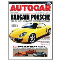 Autocar Magazine 12 August 2003 mbox2710 Bargain Porsche - £3.94 GBP