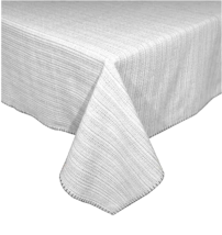 Terra Woven Lyon 60x140&quot; Oblong Fabric Tablecloth in Grey Gray - £35.43 GBP