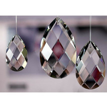 20PC 38MM Clear K9 Crystal Prism Pendant Ornament Suncatcher Lighting De... - $11.35