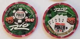 2017 World Series Of Poker $5 casino chip Rio Hotel Las Vegas Limited Ed... - £7.93 GBP