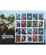 50th Anniversary of the new Dungeons &amp; Dragons (USPS) MINT SHEET FOREVER... - $19.95