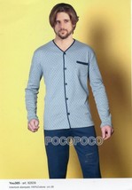 Pajamas Open Men&#39;s Long Sleeve Warm Cotton You 365 LINCLALOR 92839/92840 - $34.16