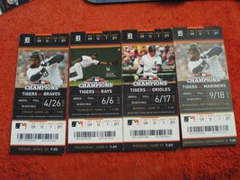 MLB 2013 Detroit Tigers Player Milestones Unused Ticket Stubs $4.99 Each! - £3.92 GBP