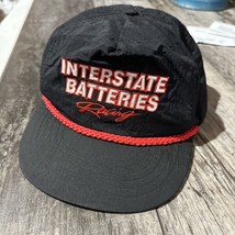 Vintage Interstate Batteries Racing Rope Black Snapback Hat Cap - $24.74
