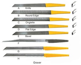 8pcs Different Gravers High Speed Steel For Jewelry &amp; Engravers Tools Equipment - £33.22 GBP