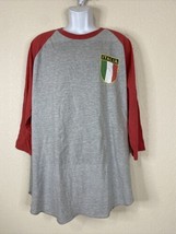NWOT Tultex Men Size XXL Gray Italia Retro Futbol Soccer Team T Shirt Raglan - £5.66 GBP