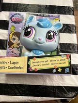 Littlest Pet Shop Bunny 8&quot; Figure Fun Play Deco Bits Girl 4+ Hasbro Kids Toy New - £12.00 GBP