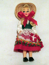 Vintage costume doll, classic European folklore costumes 5&quot; - £3.12 GBP
