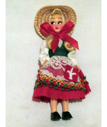 Vintage costume doll, classic European folklore costumes 5&quot; - $4.00