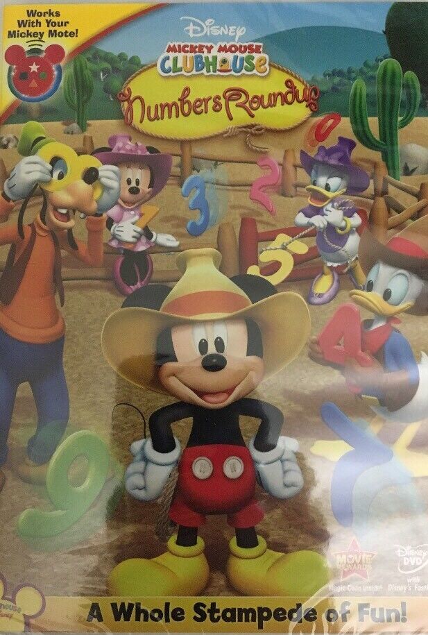 Mickey Mouse Clubhouse: Mickey's Numbers Roundup DVD 2010-RARE VINTAGE-SHIP 24HR