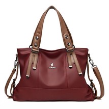 High Quality Soft Leather Handbag Women Large Capacity Handbag Designer Casual S - £45.69 GBP