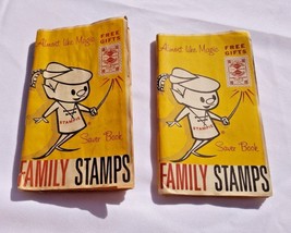 Set of 1950s Vintage Full FAMILY STAMPS SAVER BOOKS Stampie FAMILY DISCO... - $19.95