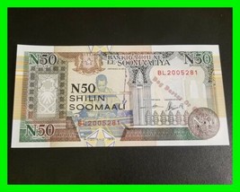 Uncirculated Somalia Mogadishu North Forces 50 N Shilin Banknote Currency 1991 - £15.86 GBP