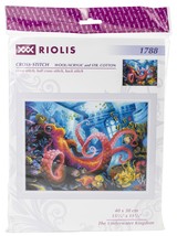 RIOLIS Counted Cross Stitch Kit 15.75&quot;X11.75&quot;-The Underwater Kingdom (14 Count) - £37.96 GBP