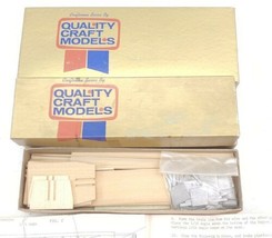 3 Quality Craft HO Wood &amp; Die-cast Model Freight Car Kits - £34.95 GBP