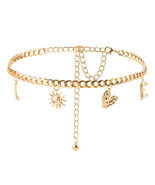 Waist Chain in Gold &quot;LOVE&quot; Pendant Charms Fashion Dress Women&#39;s Chain Belt - $22.99