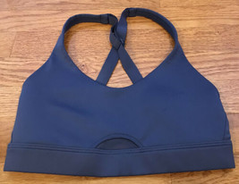 Victoria Secret Sport Mesh Keyhole Crossback Bra XS lightly padded blue ... - £11.84 GBP