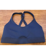 Victoria Secret Sport Mesh Keyhole Crossback Bra XS lightly padded blue ... - £11.44 GBP