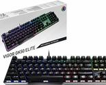 MSI Vigor GK50 Elite LL Mechanical Gaming Keyboard - Kailh Blue Switches... - $86.69