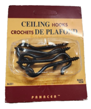 Garden Ceiling Hooks, Heavy-Duty, Powder-Coated, Black, 5-Pack - Panacea... - €0,85 EUR