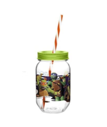 ZAK DESIGNS Ninja Turtles Mason Jar Cup-Brand New - $20.51 CAD