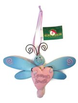 Dragonfly with Heart Baby Ornament 5 inches wide (Mommy&#39;s Boy) - £12.05 GBP