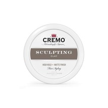 Cremo Premium Barber Hair Styling Sculpting Clay, High Hold, Matte Finish, 4 Oz - £11.00 GBP