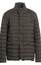 Herno Men&#39;s Green Olive Light Weight Down quilted Jacket Size US 48 EU 58 - £395.12 GBP