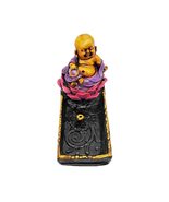 Baby Buddha Lotus Tall Long Incense Stick Holder Ash Tray Burner Meditat... - £19.75 GBP