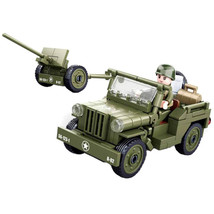 Sluban WWII Willy Jeep with Anti-Aircraft Guns 143pc - £30.69 GBP