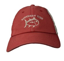 Southern Tide Snapback Mesh Truckers Hat Cap Adult Baseball Salmon Pink - £10.38 GBP