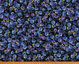 Cotton Pansies Pansy Flowers Floral Cotton Fabric Print by the Yard D375.56 - $11.95