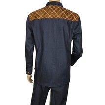 Men's Stacy Adams Two Piece Matching Walking Set Leisure Suit 15072 Indigo Blue image 10