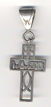 WWJD? What Would Jesus Do? Sterling Silver Cross Pendant  - €34,99 EUR