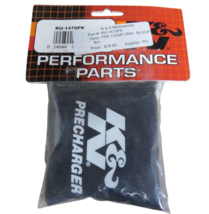 K&amp;N RU-1470PK BLACK Pre Filter Air Cleaner Wrap Dust Cover Sock 6&quot;  SINGLE! - $19.75