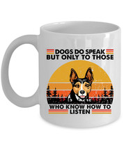 Funny Rat Terrier Dog Lover Coffee Mug Ceramic Dogs Do Speak Vintage Mugs Gift - £13.41 GBP+