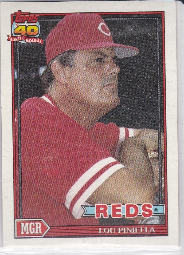 M) 1991 Topps Baseball Trading Card - Lou Piniella #669 - $1.97