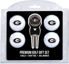 Georgia Bulldogs NCAA (4) Regulation Size Golf Balls Divot Tool w/ Marker - £21.02 GBP