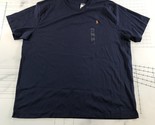 Polo Ralph Lauren T Shirt Mens 2XB Navy Blue V Neck Embroidered Logo - £38.71 GBP