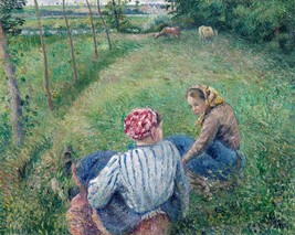 10219.Decor Poster.Room home wall art.Camille Pissarro painting.Peasant Girls - £13.40 GBP+