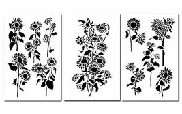14&quot; Sunflower Painting Stencils Wall Model Craft Decorating Airbrush Sun Flower  - £7.78 GBP