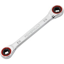 Powerbuilt Ratcheting Double Box-End E-Star Wrench - E10/E12 - $998.17 MXN