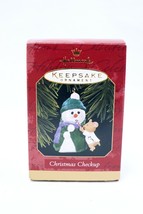 VINTAGE 1997 Hallmark Keepsake Ornament Christmas Checkup Snowman Nurse - £14.23 GBP