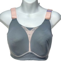 Sport By Cacique Bra Medium Impact Lightly Lined Gray Plus Size 32G - £21.13 GBP
