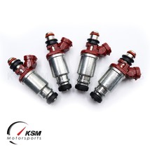 4 pieces 23250-16160 Fuel Injectors Fit 1993 -1997 Toyota Corolla Geo Prizm 1.8L - £94.89 GBP