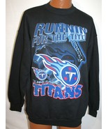 Vintage Y2K TENNESSEE TITANS Runnin&#39; For The Title SWEATSHIRT NEW XL NFL - $59.39