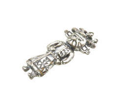 SOUTHWESTERN 925 Silver Vintage Traditional Masked Figure Pendant PT13022 - $54.04