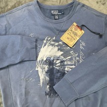 Polo Ralph Lauren Workman’s Co. Sweatshirt Vintage Distressed Graphic Bl... - $299.99