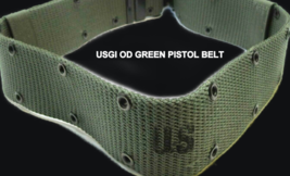 USGI WEB PISTOL BELT LCE ALICE OD GREEN LC-2 NYLON MEDIUM  19" - 40" WAI... - $15.04