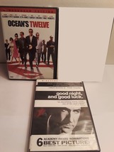 Lot of 2 George Clooney DVDs: Good Night and Good Luck, Ocean&#39;s Twelve - £6.71 GBP